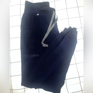 figs navy blue jogger scrub pants